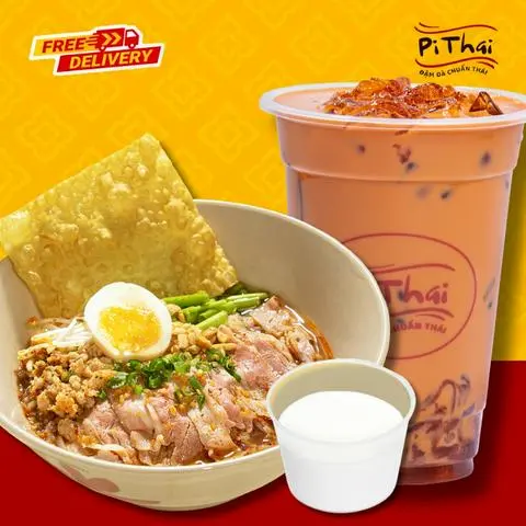 Hình ảnh COMBO C8: Gồm 01 Hủ Tiếu Tomyum Ba Chỉ Bò + 01 Trà Sữa (Tuỳ Chọn) + 01 Sữa Chua