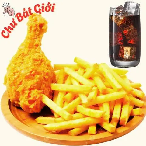 Hình ảnh Combo 3 - Đùi Gà Rán + Khoai + Nước Ngọt