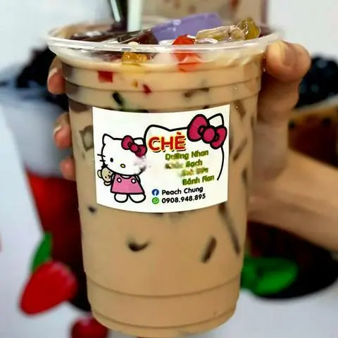 Hình ảnh Trà sữa đào thập cẩm