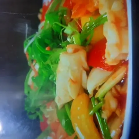 Hình ảnh Cơm Chiên Mực Xào Chua Ngọt