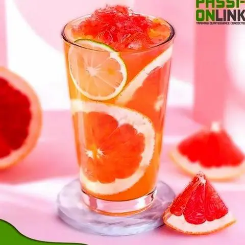 Hình ảnh Trà dâu bưởi hồng