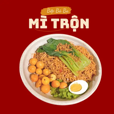 Hình ảnh Mì trộn trứng non