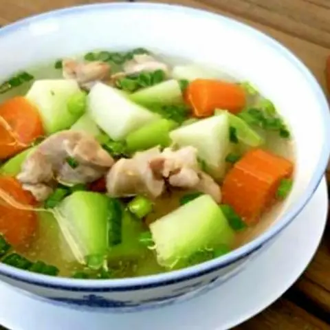 Hình ảnh Canh bí xanh tôm khô