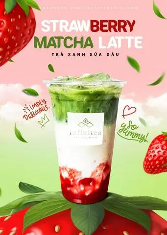 Hình ảnh Matcha Late Dâu 