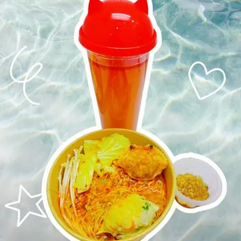Hình ảnh Lẩu Ly Chua Cay, Chả Mai Ghẹ (2 Con) + (Tặng Sốt Mắm, Tỏi Phi, Rau Bắp/Cải Thảo, Nấm)