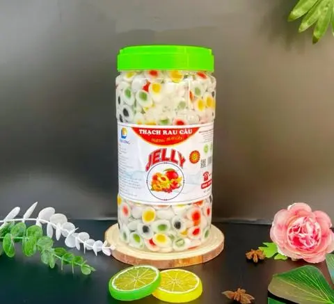 Hình ảnh Thạch Đại Long Trứng 4 Màu Hũ 2,5Kg, Rau Câu 3D Thơm Ngon Chính Hãng