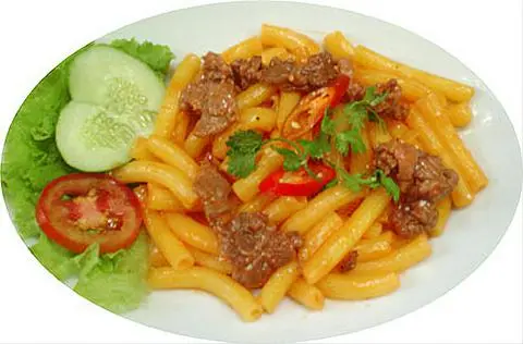 Hình ảnh Nui xào bò