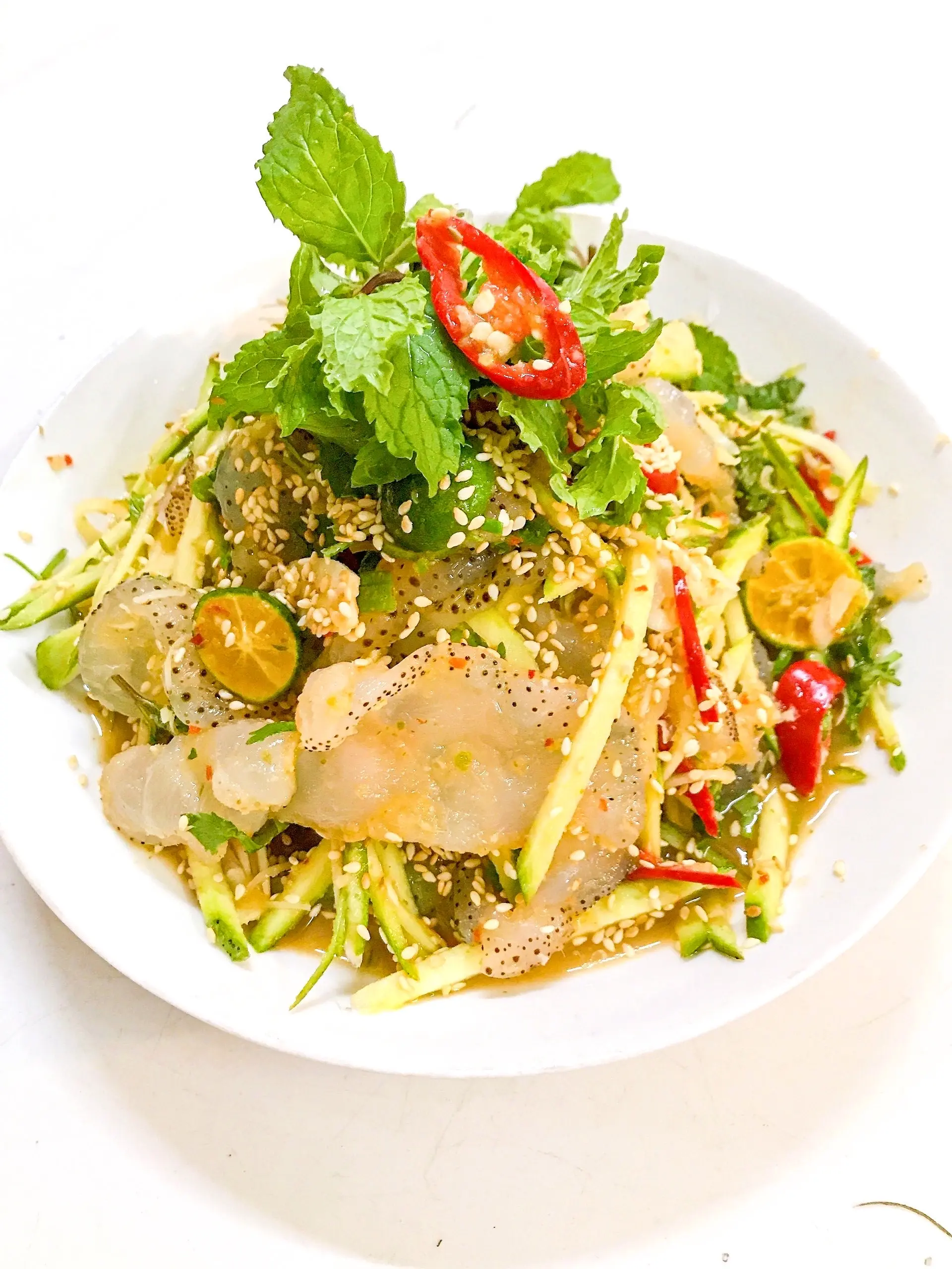 Hình ảnh Sứa sốt Thái dai giòn sực sực