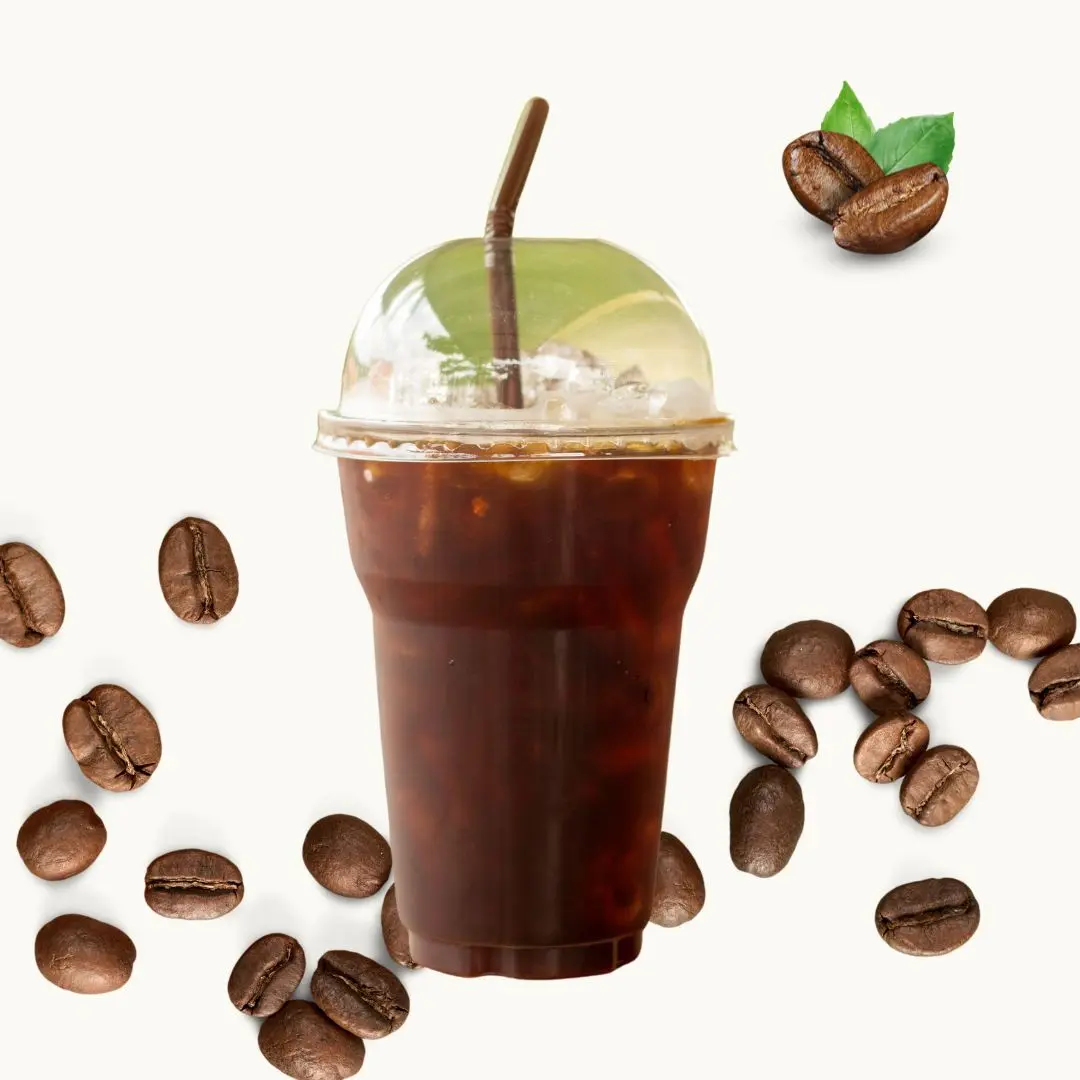 Hình ảnh Coffee Đen Đá Pha Máy 