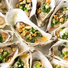 Hình ảnh Hàu đại dương nướng mỡ hành
