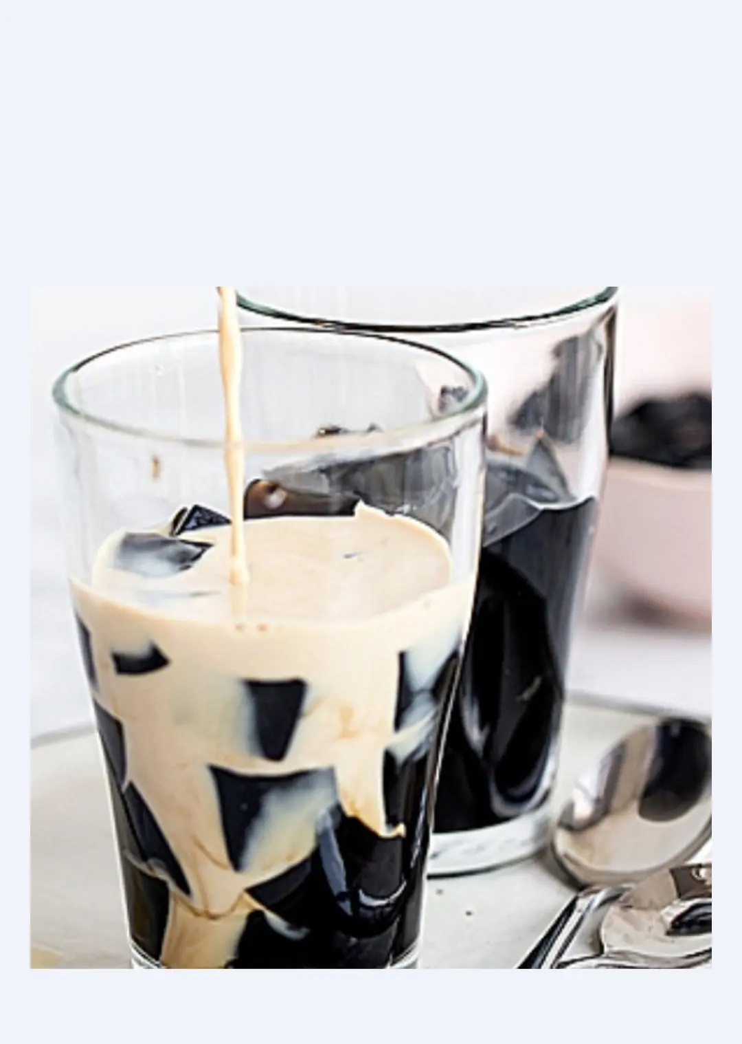 Hình ảnh Sữa tươi cafe sương sáo đen