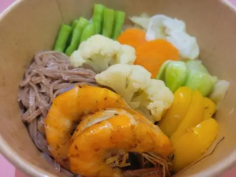 Hình ảnh Mì Rau Củ + Tôm Cháy Bơ Tỏi