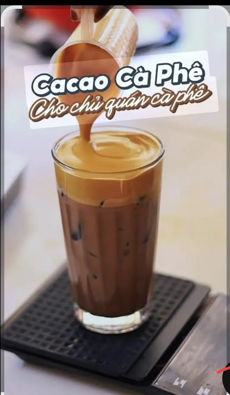 Hình ảnh Cafe mix cacao sữa