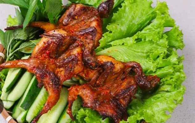 Hình ảnh Combo 5 Con Cút Nướng + 1 coca 