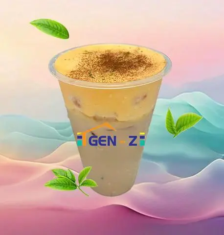 Hình ảnh Trà sữa olong nhài chi tử kem phomai size L