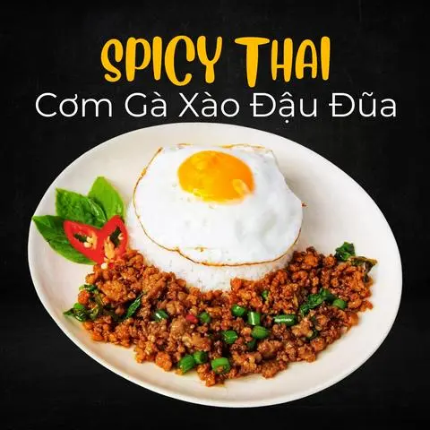 Hình ảnh Cơm Gà Xào Đậu Đũa - Chicken with Greenpea