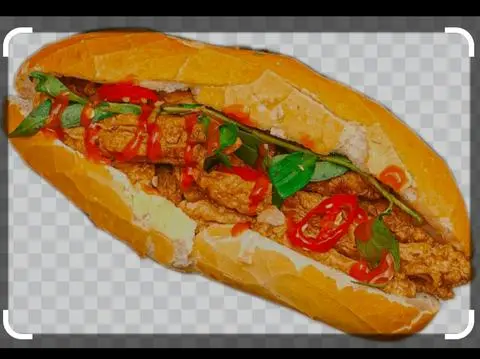 Hình ảnh bánh mì chả cá