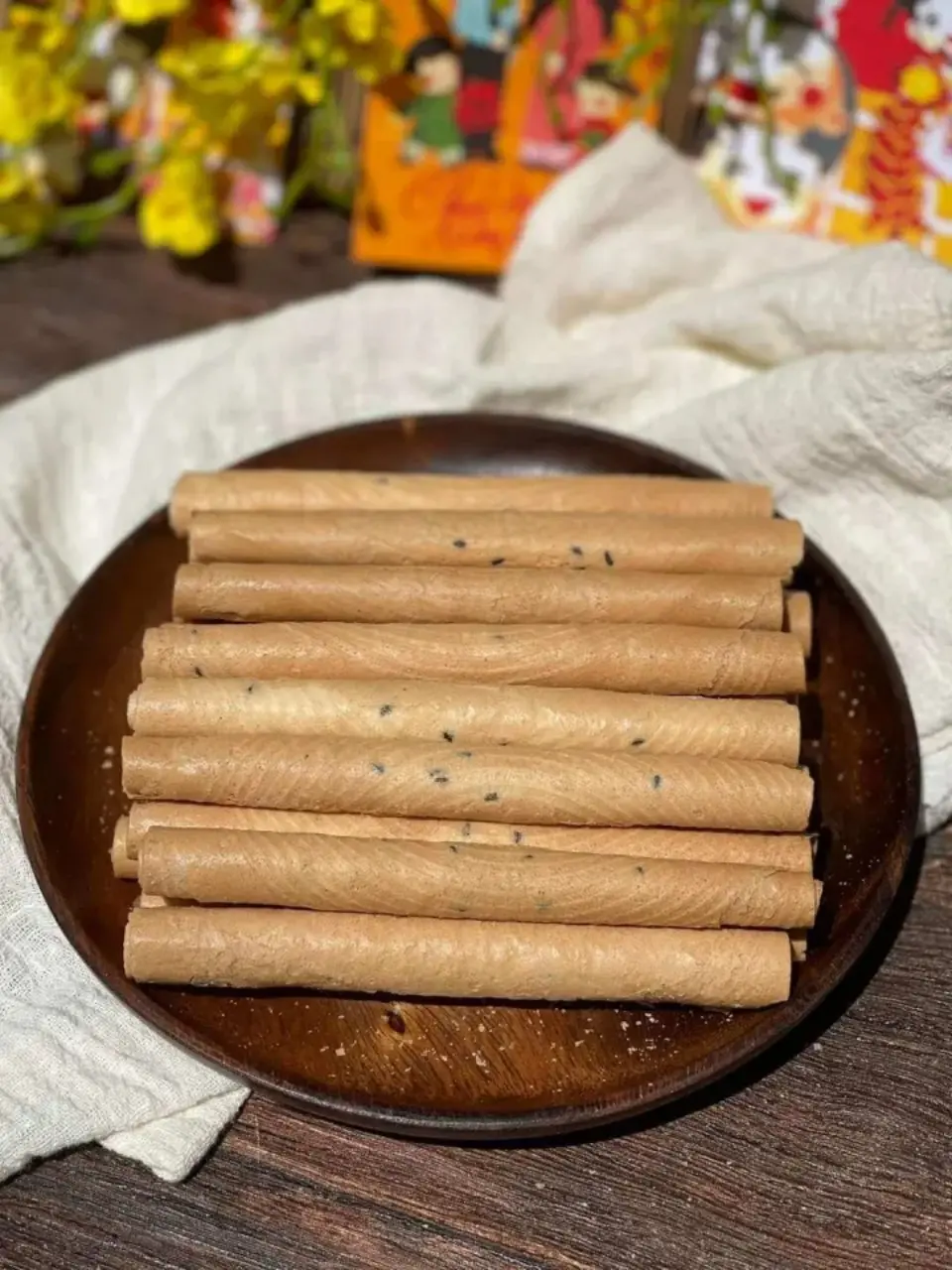 Hình ảnh Bánh Ống Mè Đặc Biệt