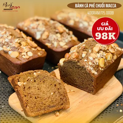 Hình ảnh Bánh cà phê chuối macca