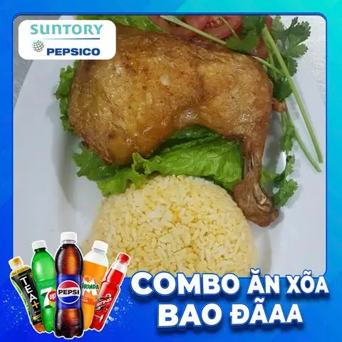 Hình ảnh COMBO CƠM GÀ QUAY CHIÊN GIÒN + NƯỚC NGỌT SPVB 