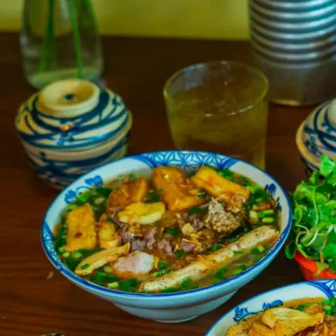 Hình ảnh Bún riêu tóp mỡ ngon miệng