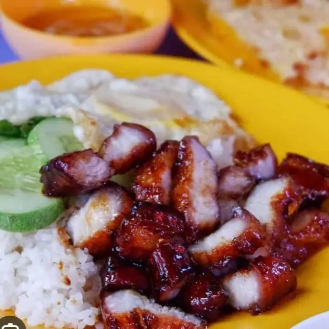 Hình ảnh Cơm Ba Rọi Nướng+Trứng Kho 