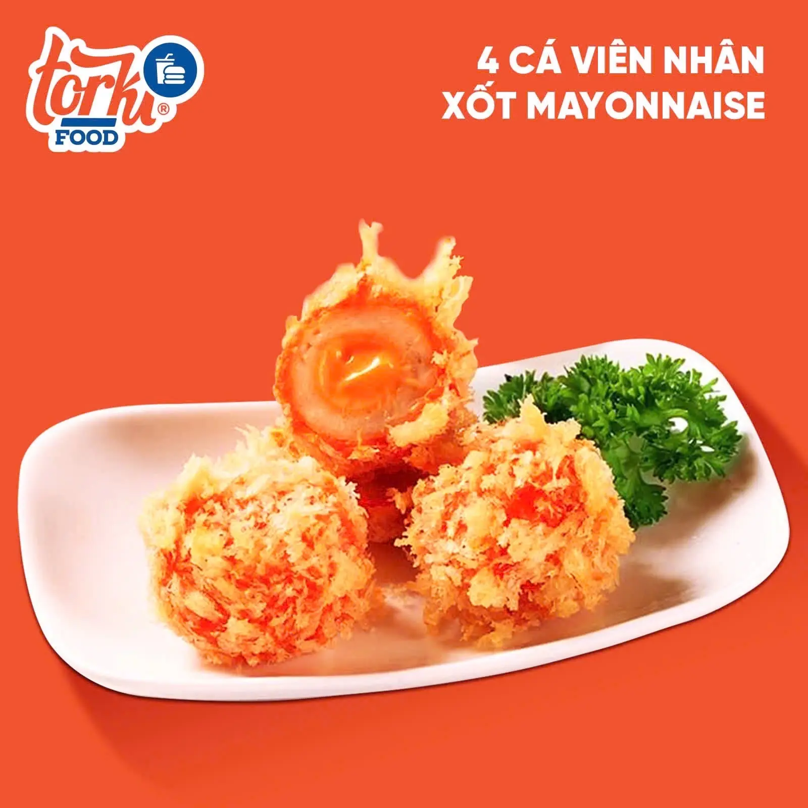 Hình ảnh Phần 4 Viên Cá Viên Nhân Xốt Mayonnaise