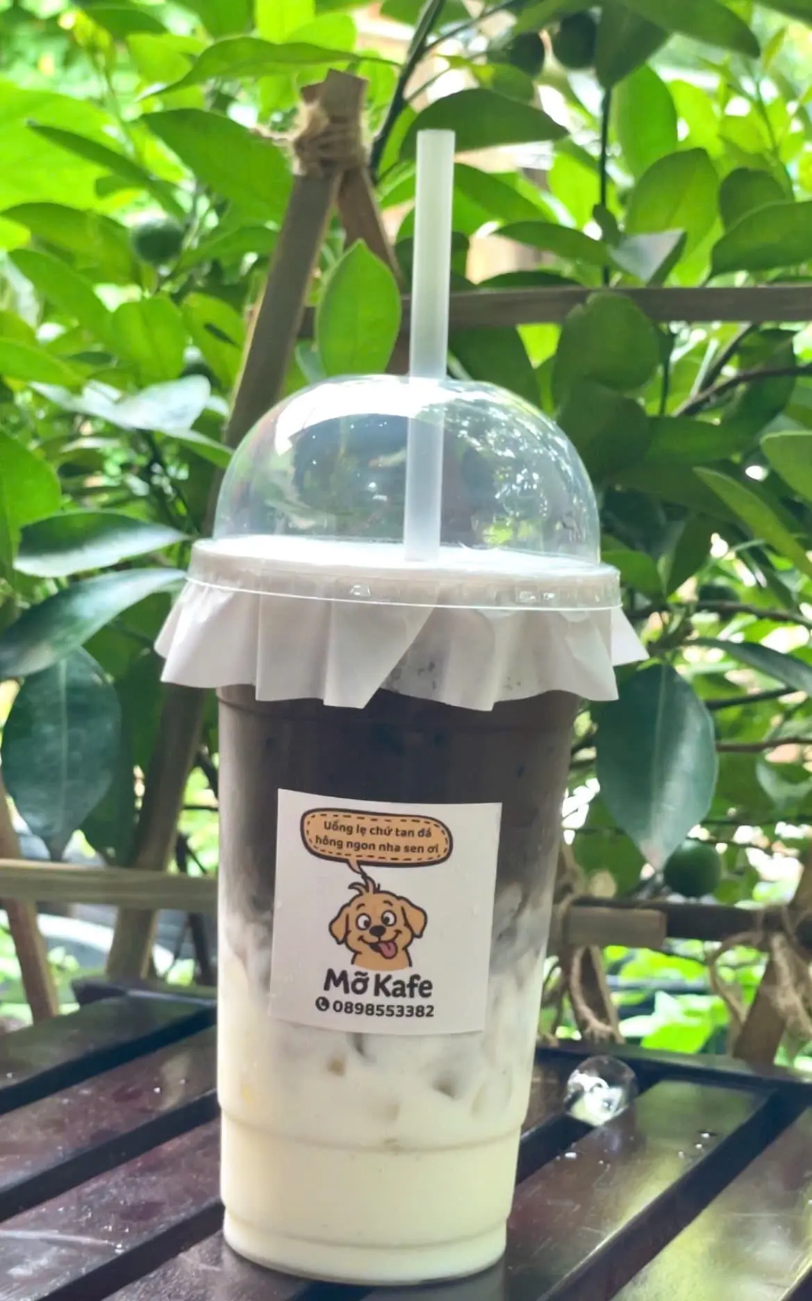 Hình ảnh Houjcha latte kem muối Size M
