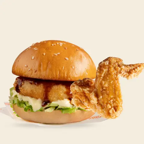 Hình ảnh Combo Burger Tôm và Cánh gà Karaage