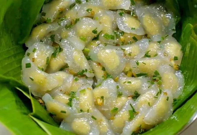 Hình ảnh Bánh bột lọc trần nhân đậu xanh (ăn chay được)