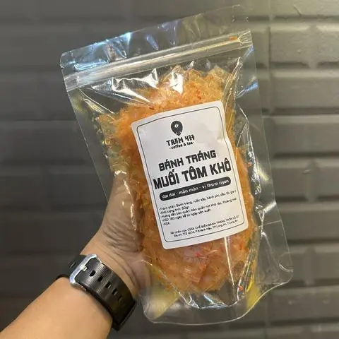Hình ảnh Bánh Tráng Muối Tôm Khô