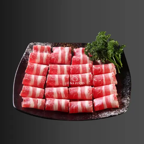 Hình ảnh Ba chỉ bò Mỹ cuộn