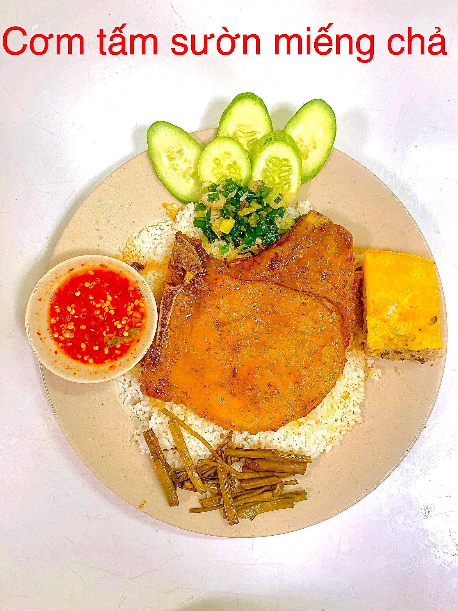Hình ảnh Cơm Tấm Sườn Miếng Chả