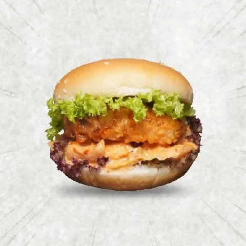 Hình ảnh Hamburger Bò Sốt Teriyaki