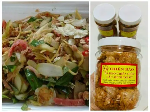 Hình ảnh Combo tré trộn siêu to khổng lồ + da heo chiên giòn hủ lớn tặng kèm 1 coca +2 bánh phồng