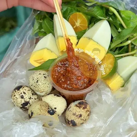 Hình ảnh Bánh tráng chấm sốt tắc