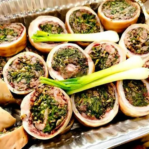 Hình ảnh Dồi huyết luộc