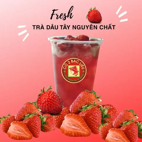 Hình ảnh Trà Dâu Tây - Ly 700ml