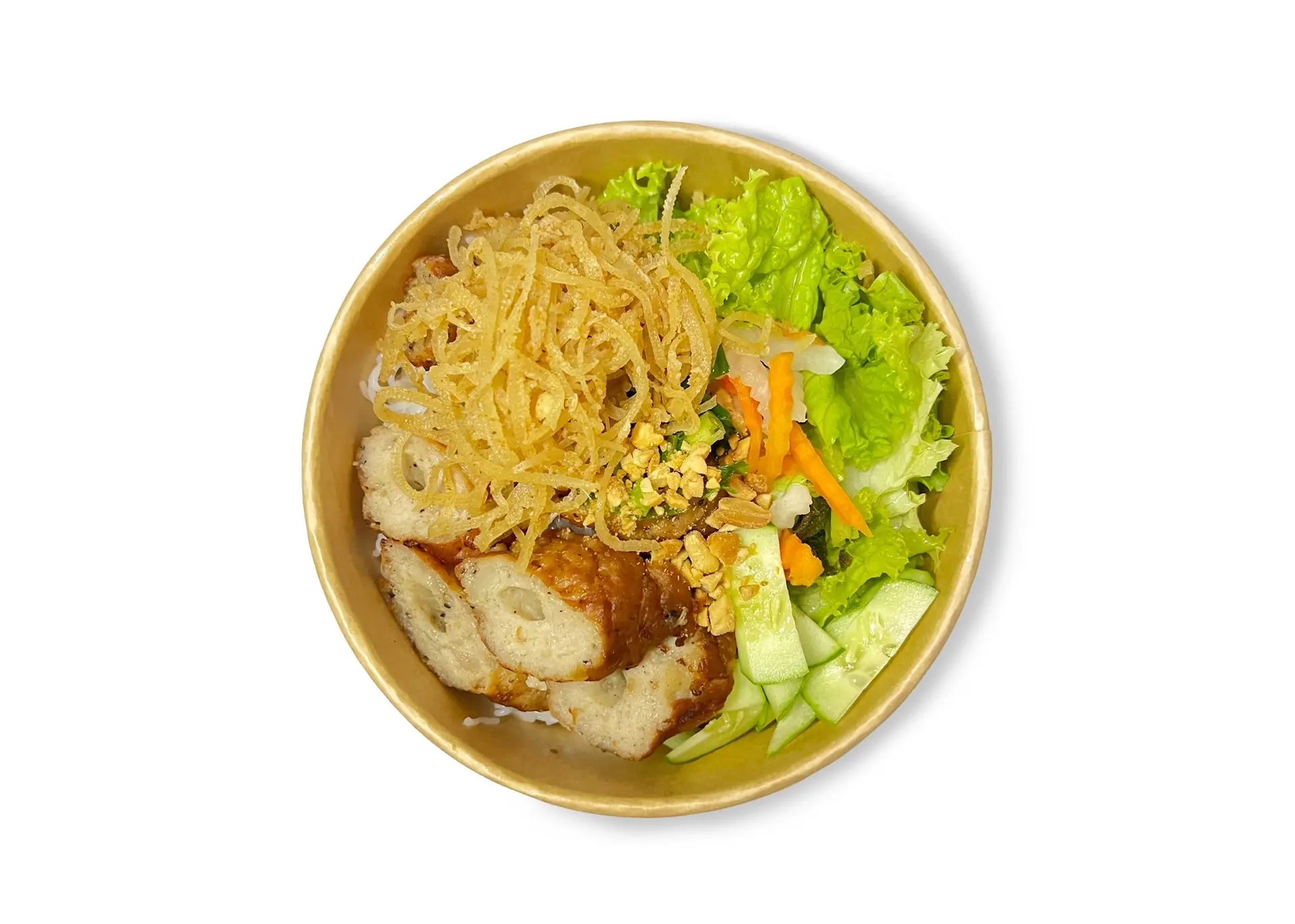 Hình ảnh Bún Thịt Nướng + Nem + Bì