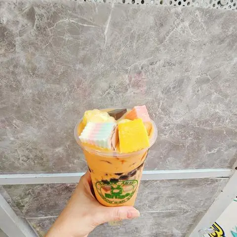 Hình ảnh Trà Thái Đỏ Full Topping - size L