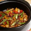 Hình ảnh Cơm thịt kho quẹt rau luộc