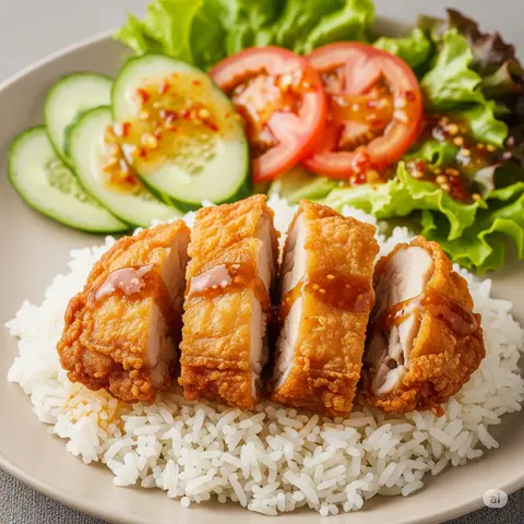Hình ảnh Cơm gà chiên 