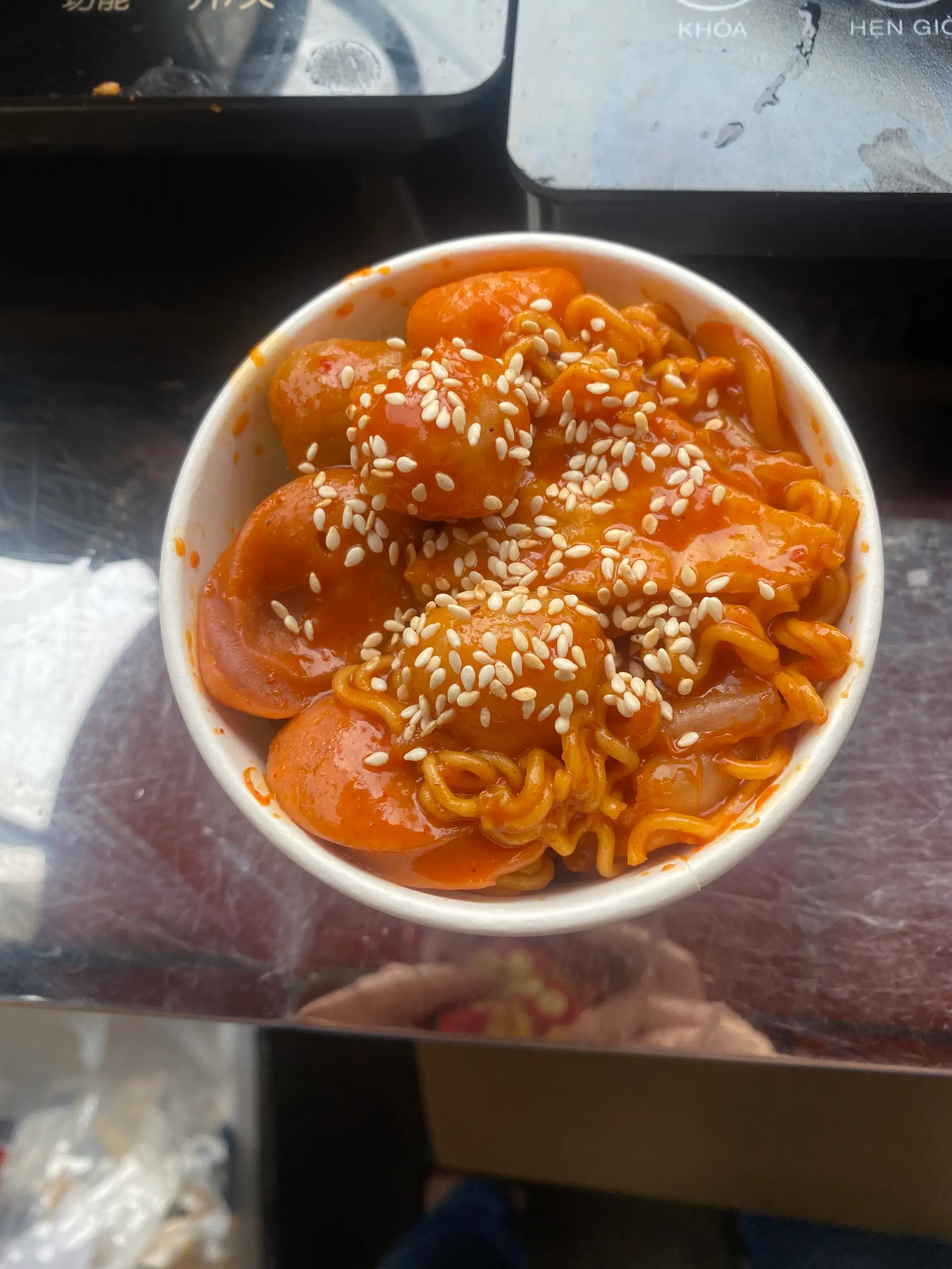 Hình ảnh topokki+mì gói bao no bao phê 