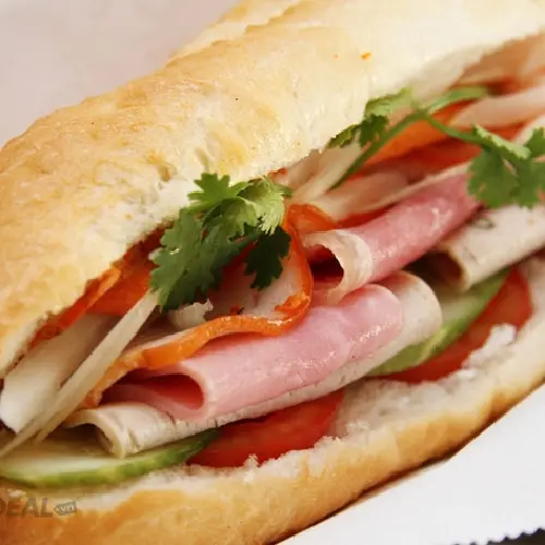 Hình ảnh Bánh Mì Thịt Jambon Chả