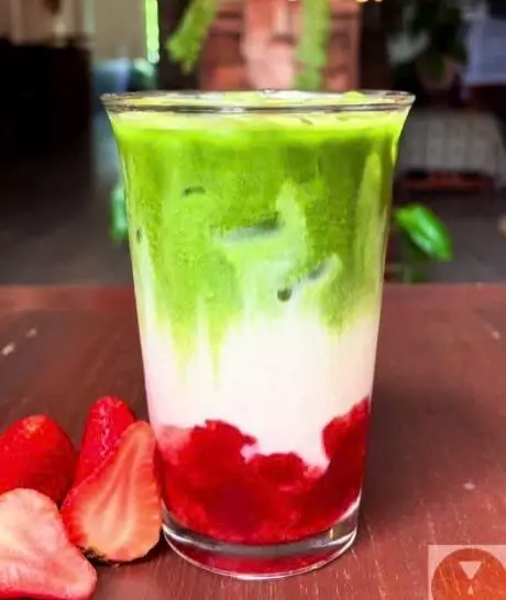 Hình ảnh Matcha Latte Dâu