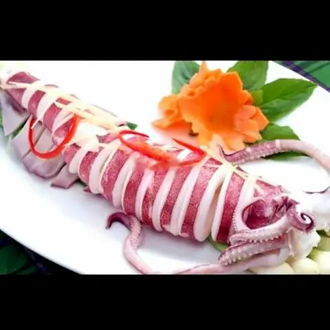Hình ảnh Mực hấp hành gừng