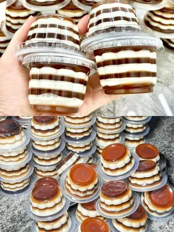 Hình ảnh Rau câu flan cà phê - hũ 110ml