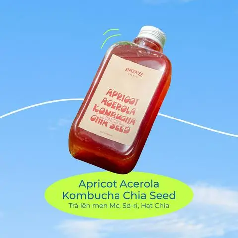 Hình ảnh Trà lên men Mơ, Sơ ri, Hạt Chia \ Apricot Acerola Kompucha Chia Seed