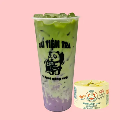 Hình ảnh Khoai Môn Latte Sữa Gấu Matcha - L