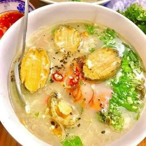 Hình ảnh cháo bào ngư một con